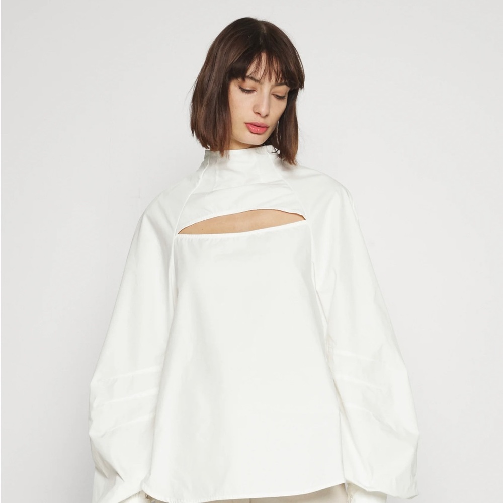 Elleme White Cutout Blouse